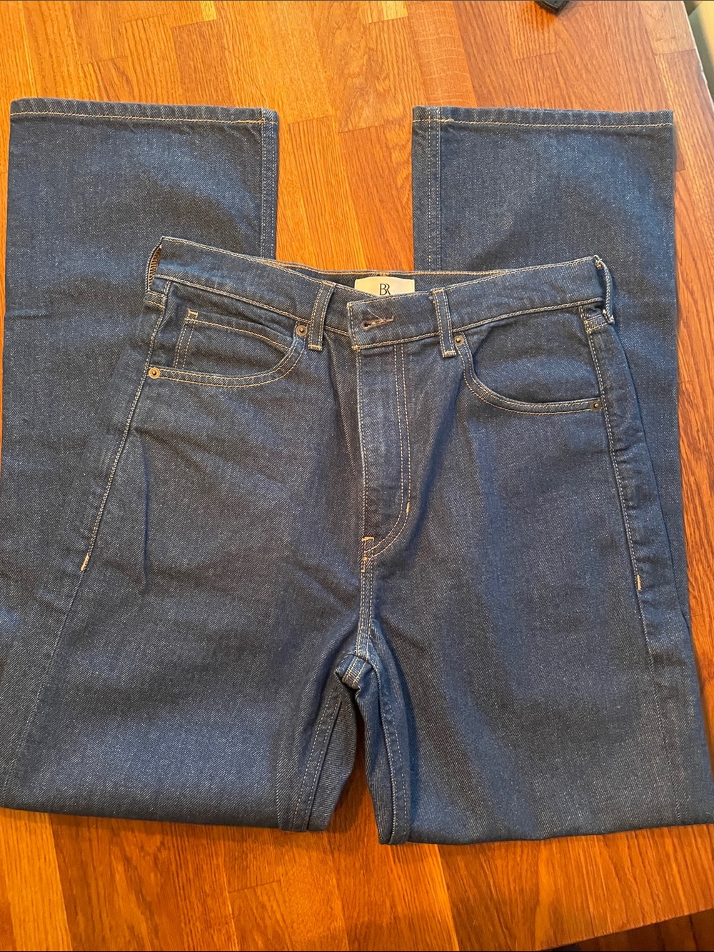 Banana Republic Men's Straight-Leg Dark Blue Denim Jeans